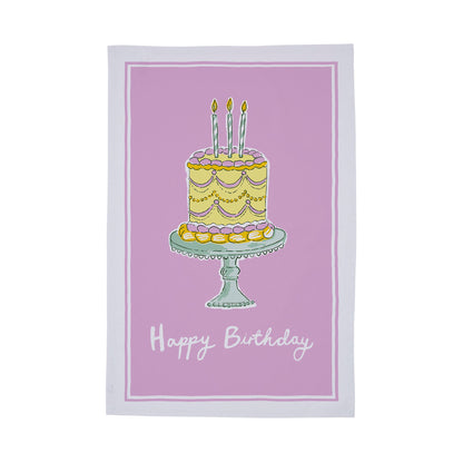 Ulster Weavers Happy Birthday Tea Towel - Cotton One Size in Multi - Tea Towel - Ulster Weavers