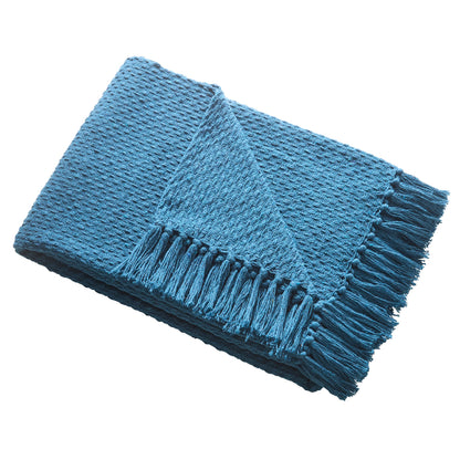 Hayden Throw by Drift Home in Teal 130 x 180cm - Throw - Drift Home