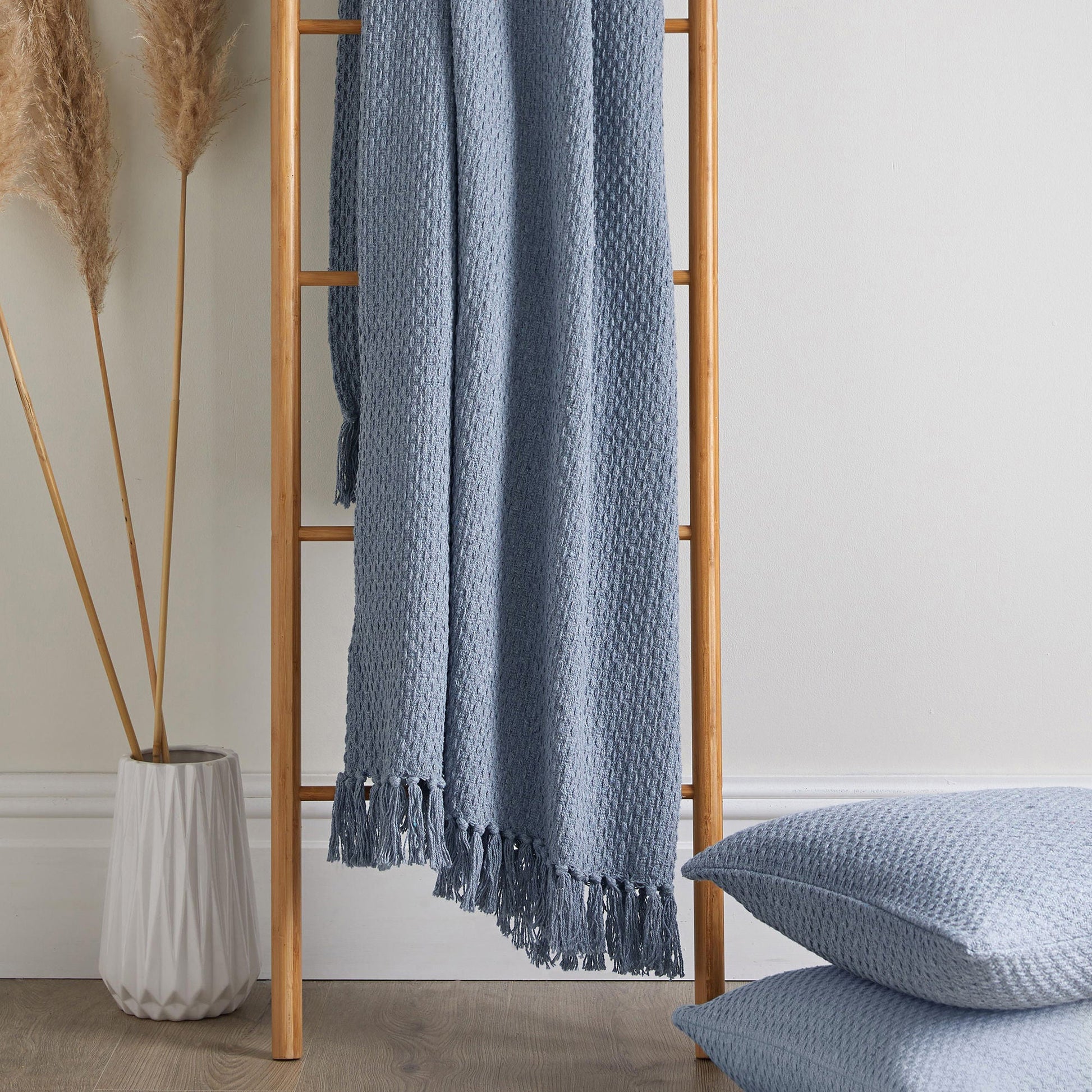 Hayden Throw by Drift Home in Blue 130 x 180cm - Throw - Drift Home