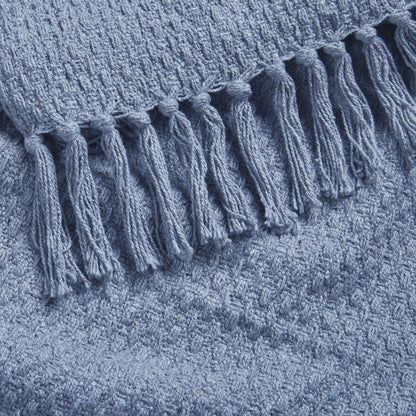 Hayden Throw by Drift Home in Blue 130 x 180cm - Throw - Drift Home