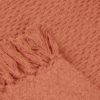 Hayden Throw by Drift Home in Terracotta 130 x 180cm - Throw - Drift Home