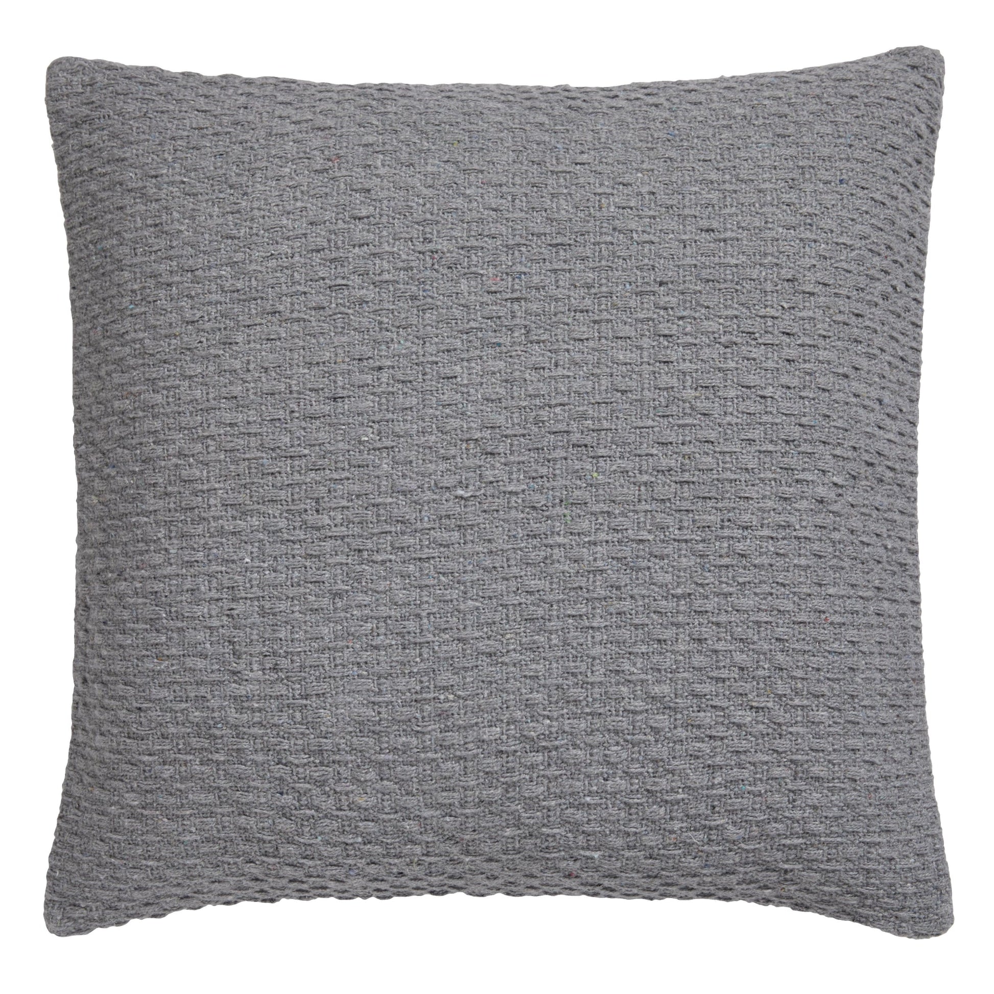 Hayden Filled Cushion by Drift Home in Grey 43 x 43cm - Filled Cushion - Drift Home