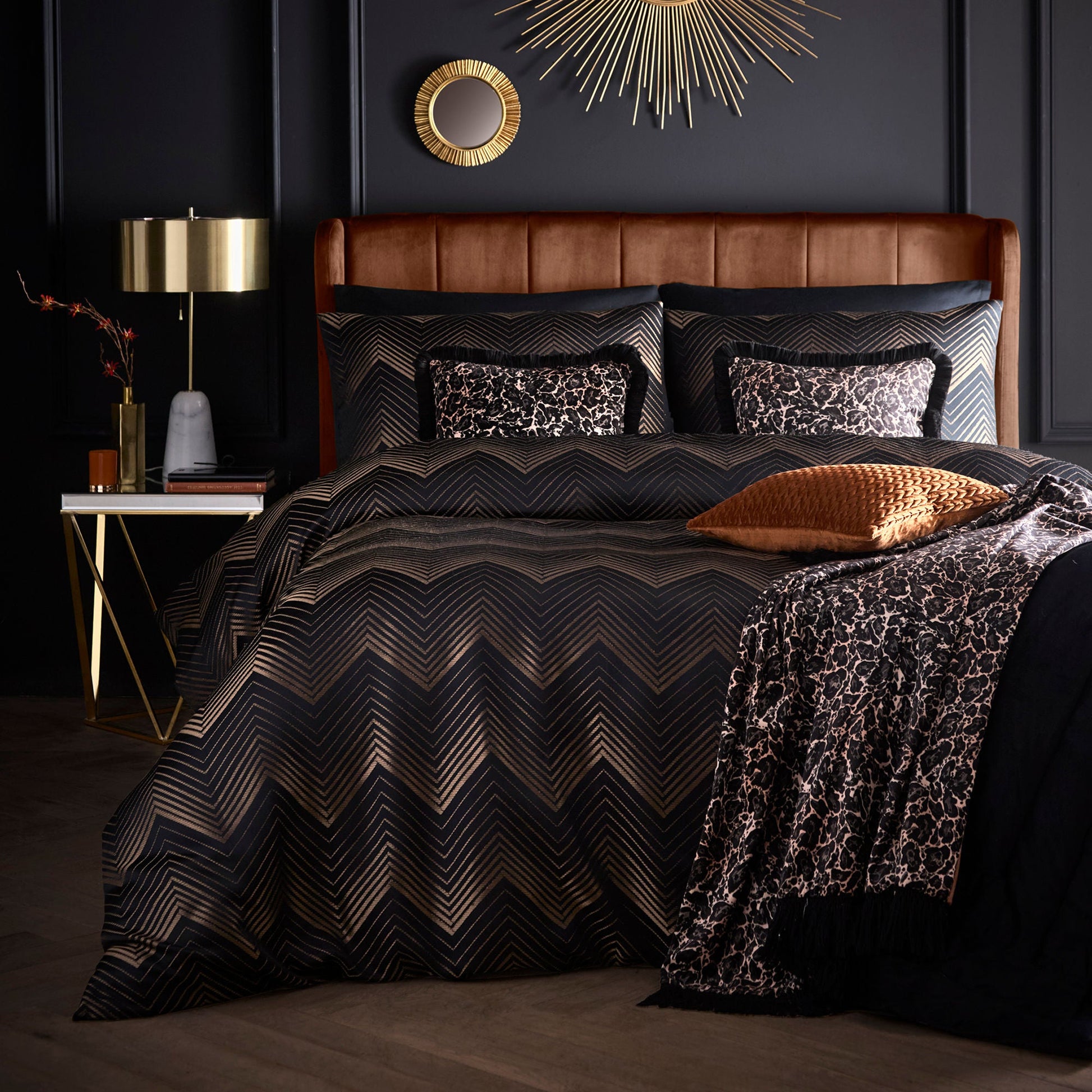 Josephine Cushion in Gold 43 x 43cm - Cushion - Laurence Llewelyn-Bowen