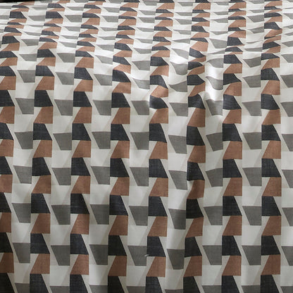 Jett Duvet Cover Set in Brown/Bracken - Duvet Cover Set - Appletree