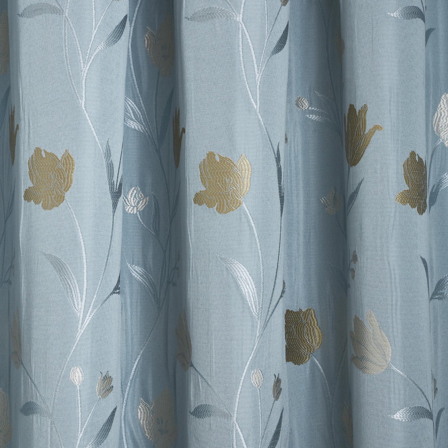Juliette Pair Of Curtain Tiebacks by Curtina in Duckegg  26" x 4" - Pair Of Curtain Tiebacks - Curtina