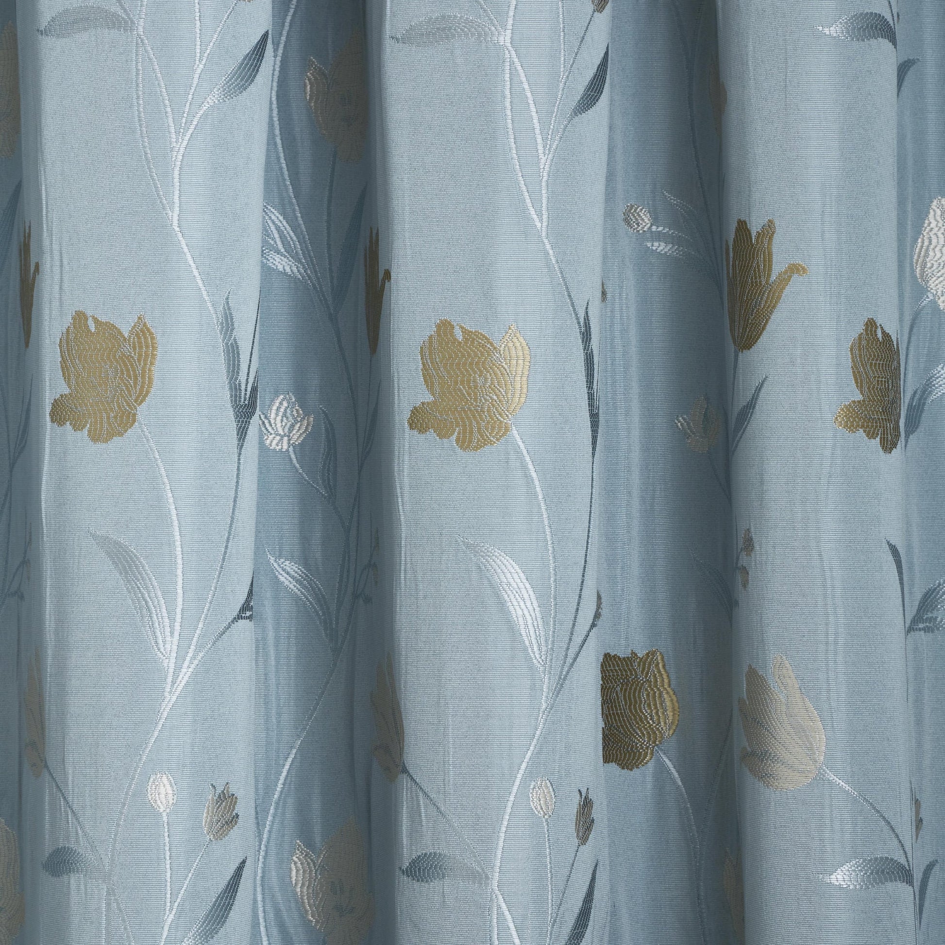 Juliette Pair Of Curtain Tiebacks by Curtina in Duckegg  26" x 4" - Pair Of Curtain Tiebacks - Curtina
