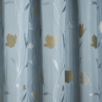 Juliette Pair Of Curtain Tiebacks by Curtina in Duckegg  26" x 4" - Pair Of Curtain Tiebacks - Curtina