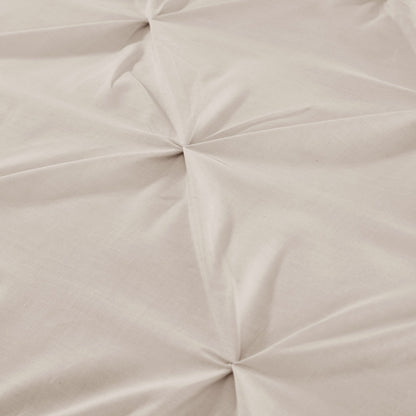 Lara Duvet Cover Set by Serene in Natural - Duvet Cover Set - Serene