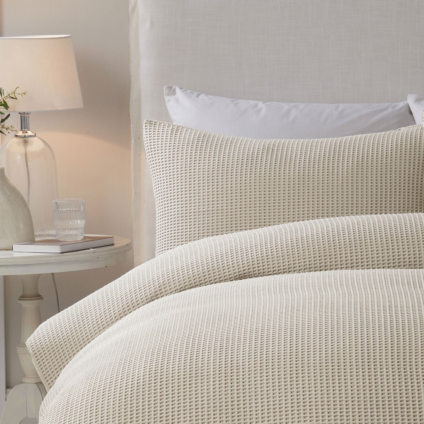 Lindly Duvet Cover Set by Serene in Natural - Duvet Cover Set - Serene