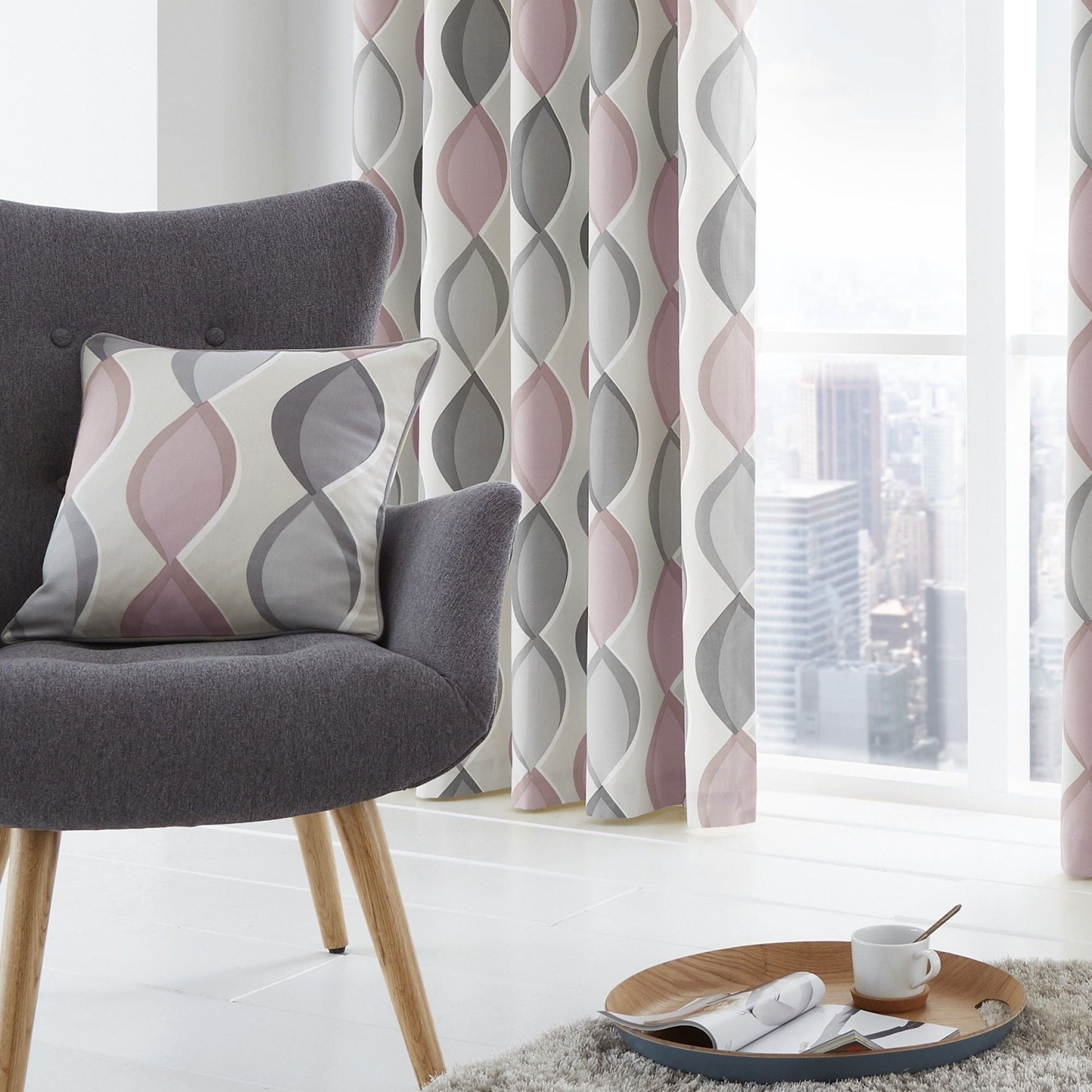 Lennox Cushion by Fusion in Blush 43 x 43cm - Cushion - Fusion