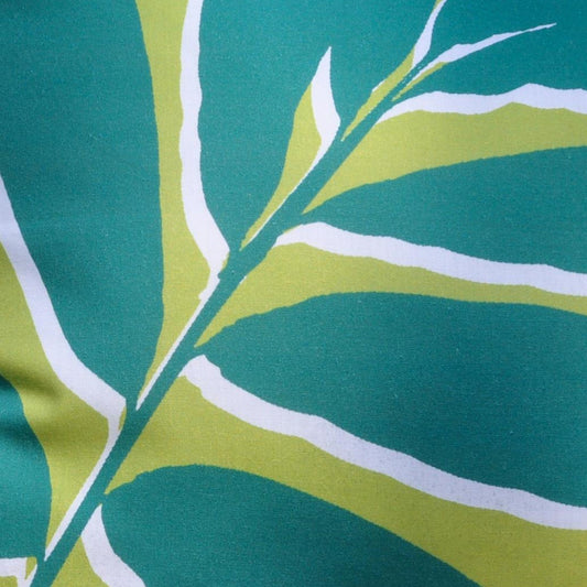 Leaf Print Filled Cushion by Fusion in Green 43 x 43cm - Filled Cushion - Fusion