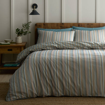 Micro Check Duvet Cover Set in Green - Duvet Cover Set - Appletree