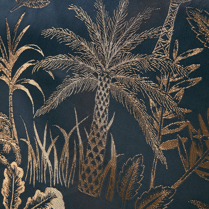Midnight Palm Duvet Cover Set in Navy - Duvet Cover Set - Soiree