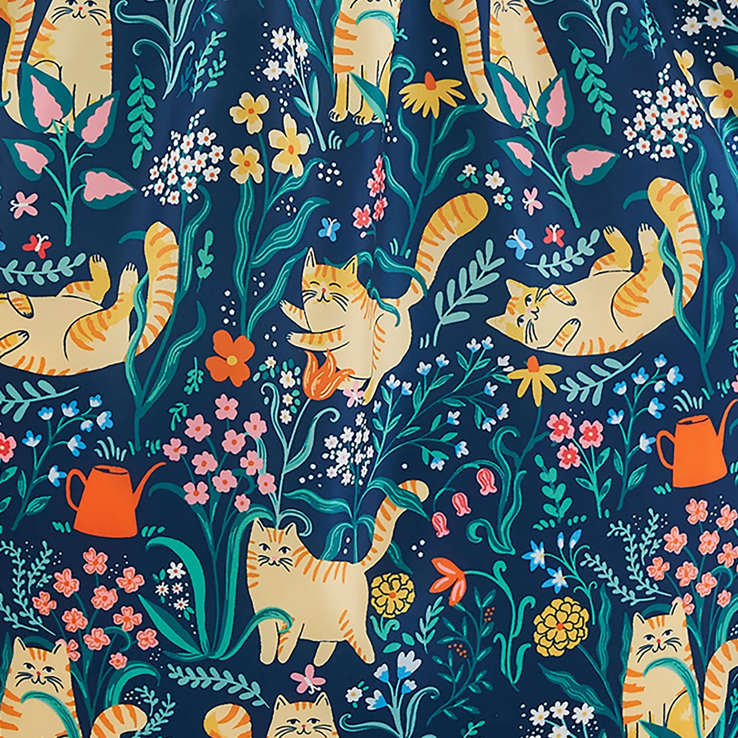 Marmalade Meadow Foldable Tote Bag Medium in Navy