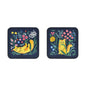 Marmalade Meadow Coasters 4 Pack in Navy