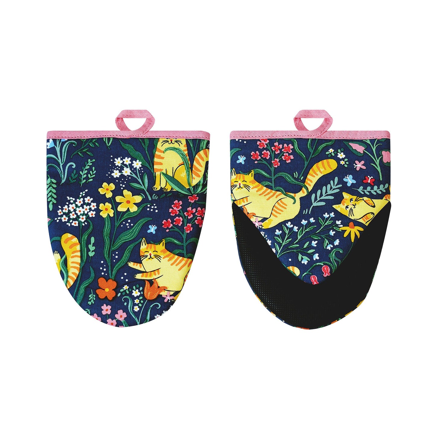Marmalade Meadow Microwave Mitts Pair in Navy