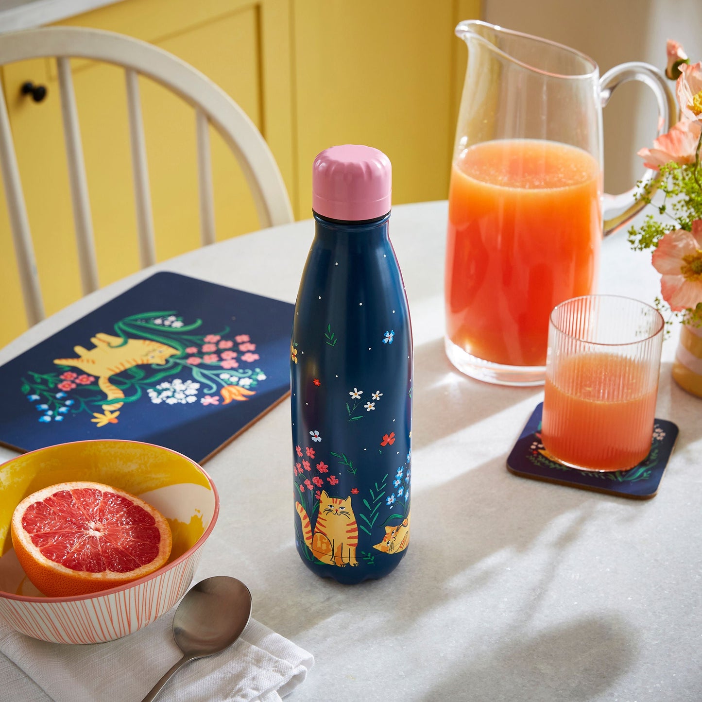 Marmalade Meadow Placemat 4 Pack in Navy