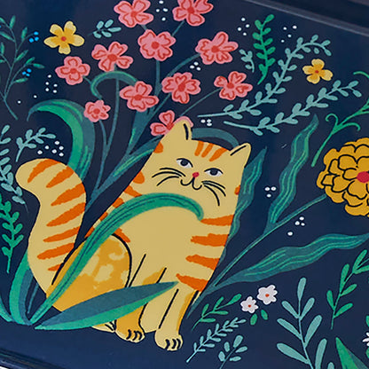 Marmalade Meadow Small Serving Tray in Navy