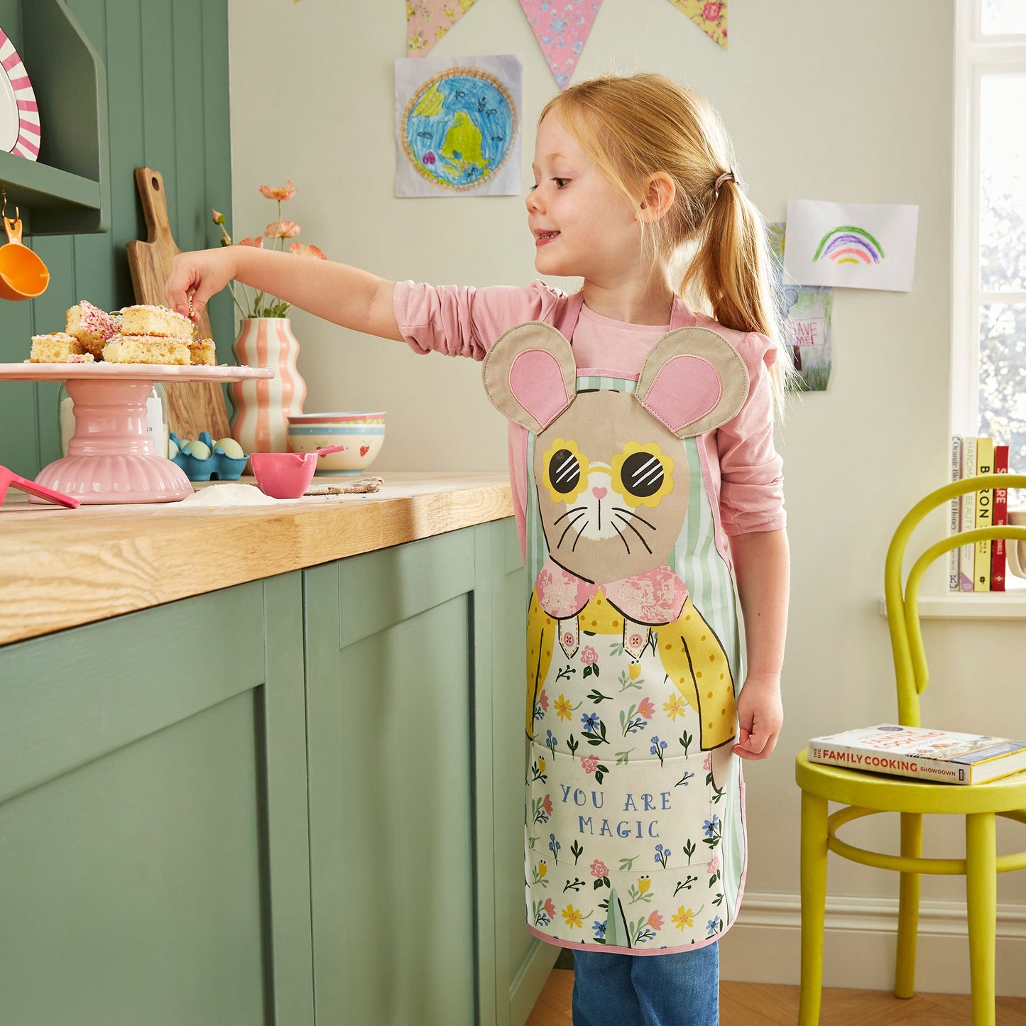 Maisy Mouse Kids Shaped PVC Apron in Multicolour