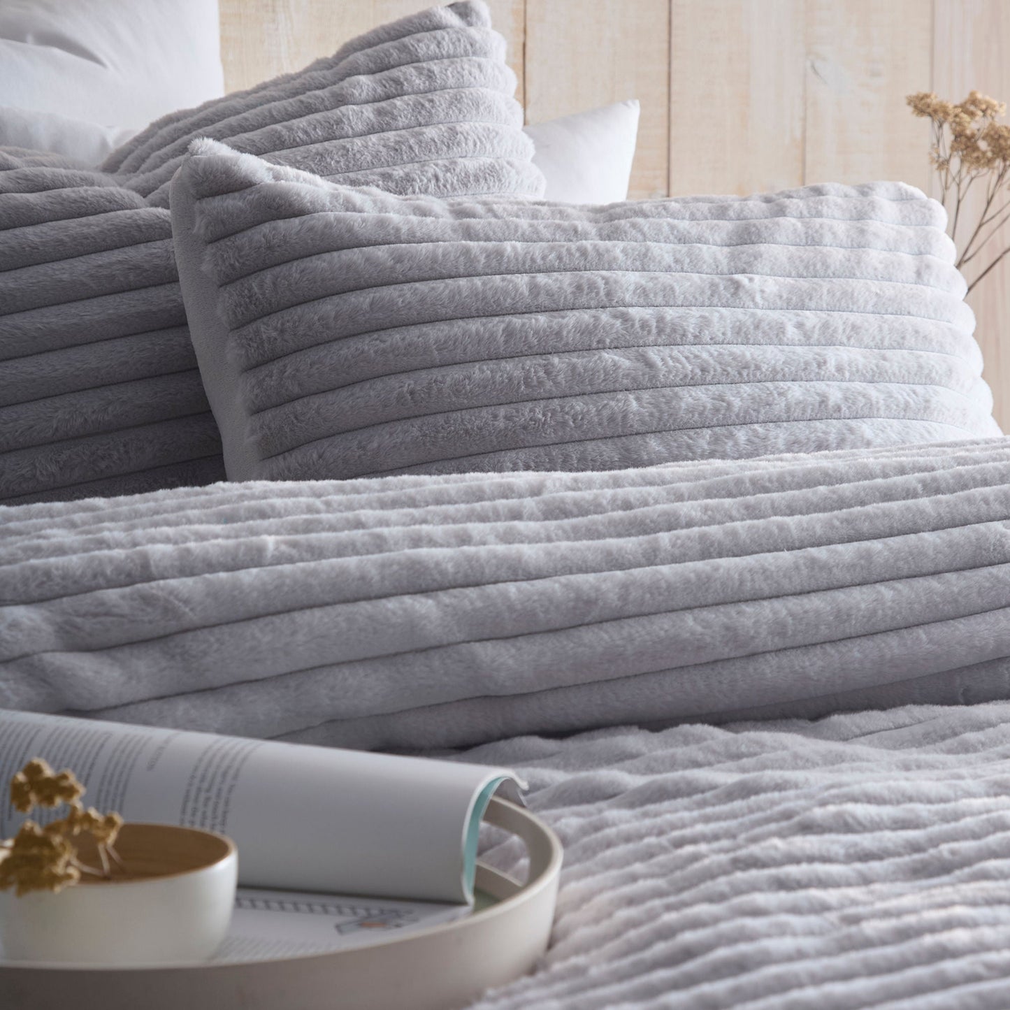 Morritz Duvet Cover Set in Grey - Duvet Cover Set - Appletree