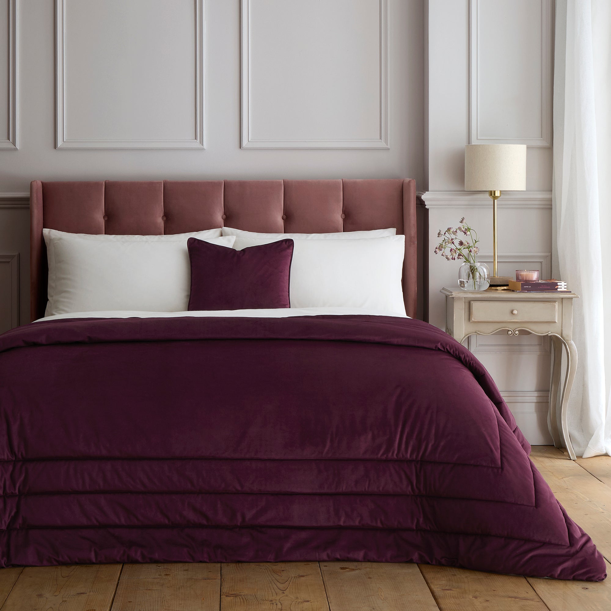 Melanie Cushion in Berry 43 x 43cm - Cushion - Soiree