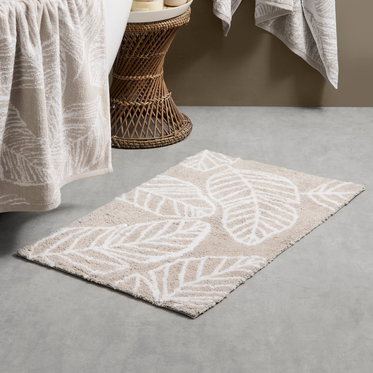 Matteo Bath Mat by Fusion Bathroom in Natural 50 x 80cm - Bath Mat - Fusion Bathroom