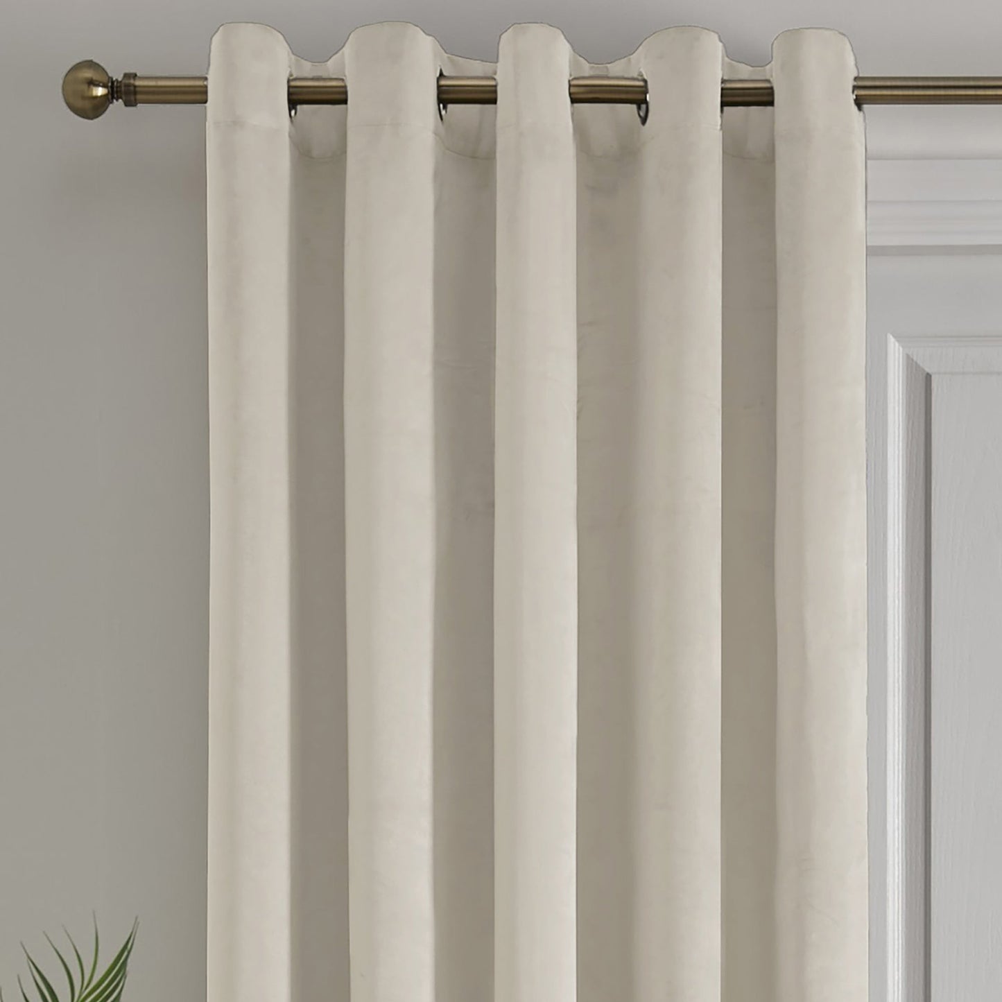 Montrose Eyelet Single Panel Door Curtain in Ivory - Eyelet Single Panel Door Curtain - Laurence Llewelyn-Bowen