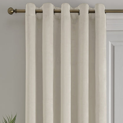 Montrose Eyelet Single Panel Door Curtain in Ivory - Eyelet Single Panel Door Curtain - Laurence Llewelyn-Bowen