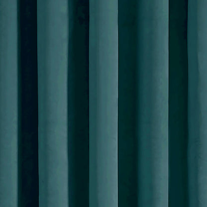 Montrose Eyelet Single Panel Door Curtain in Teal - Eyelet Single Panel Door Curtain - Laurence Llewelyn-Bowen