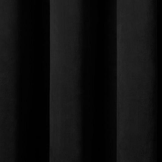 Montrose Pair of Eyelet Curtains by Laurence Llewelyn-Bowen in Black - Pair of Eyelet Curtains - Laurence Llewelyn-Bowen