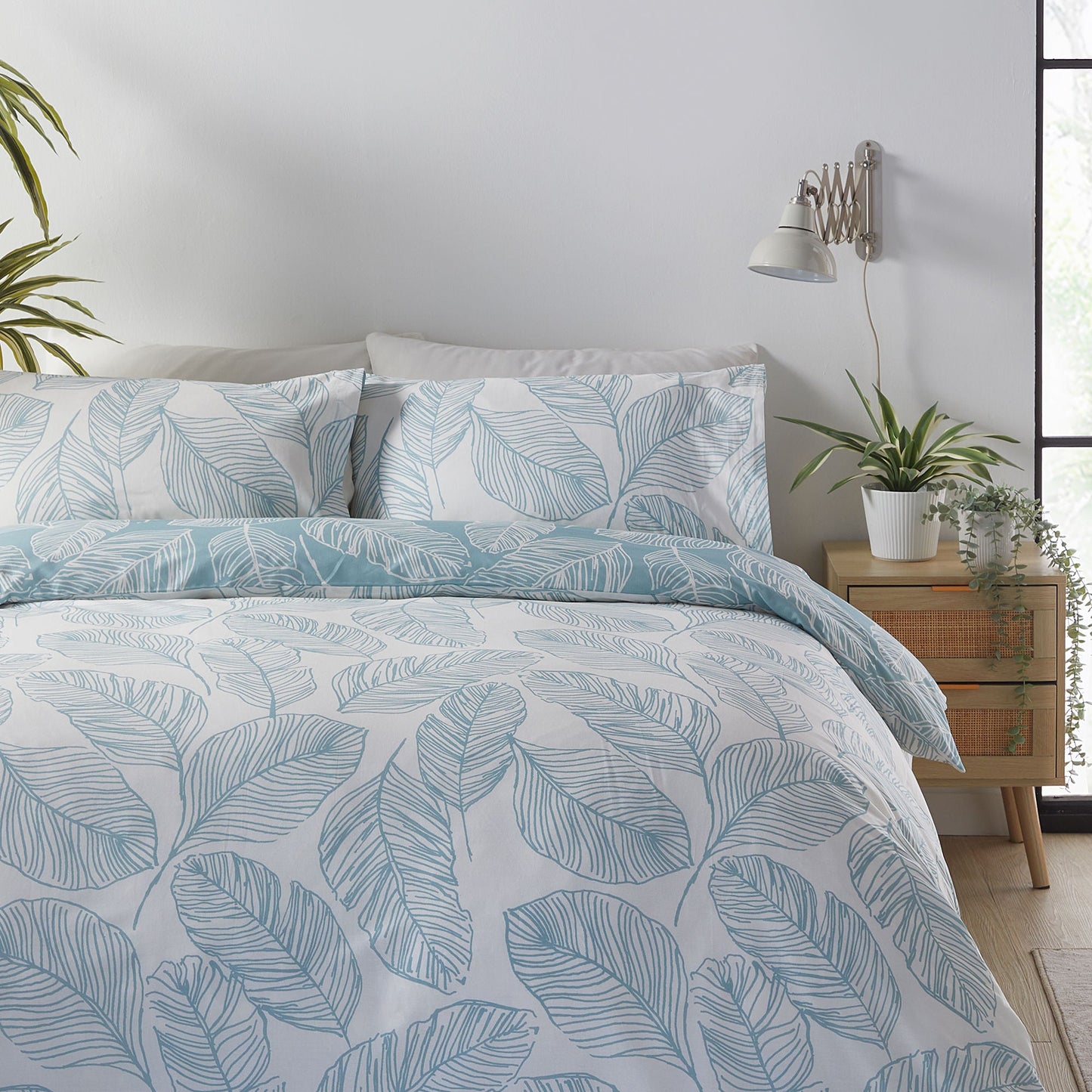 Matteo Duvet Cover Set by Fusion in Duck Egg - Duvet Cover Set - Fusion