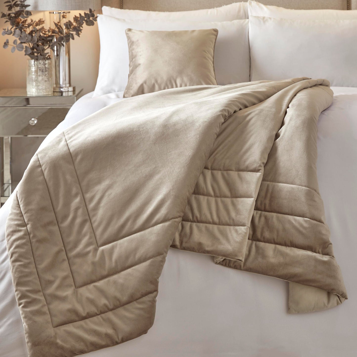 Melanie Bedspread by Soiree in Linen 150cm x 220cm - Bedspread - Soiree
