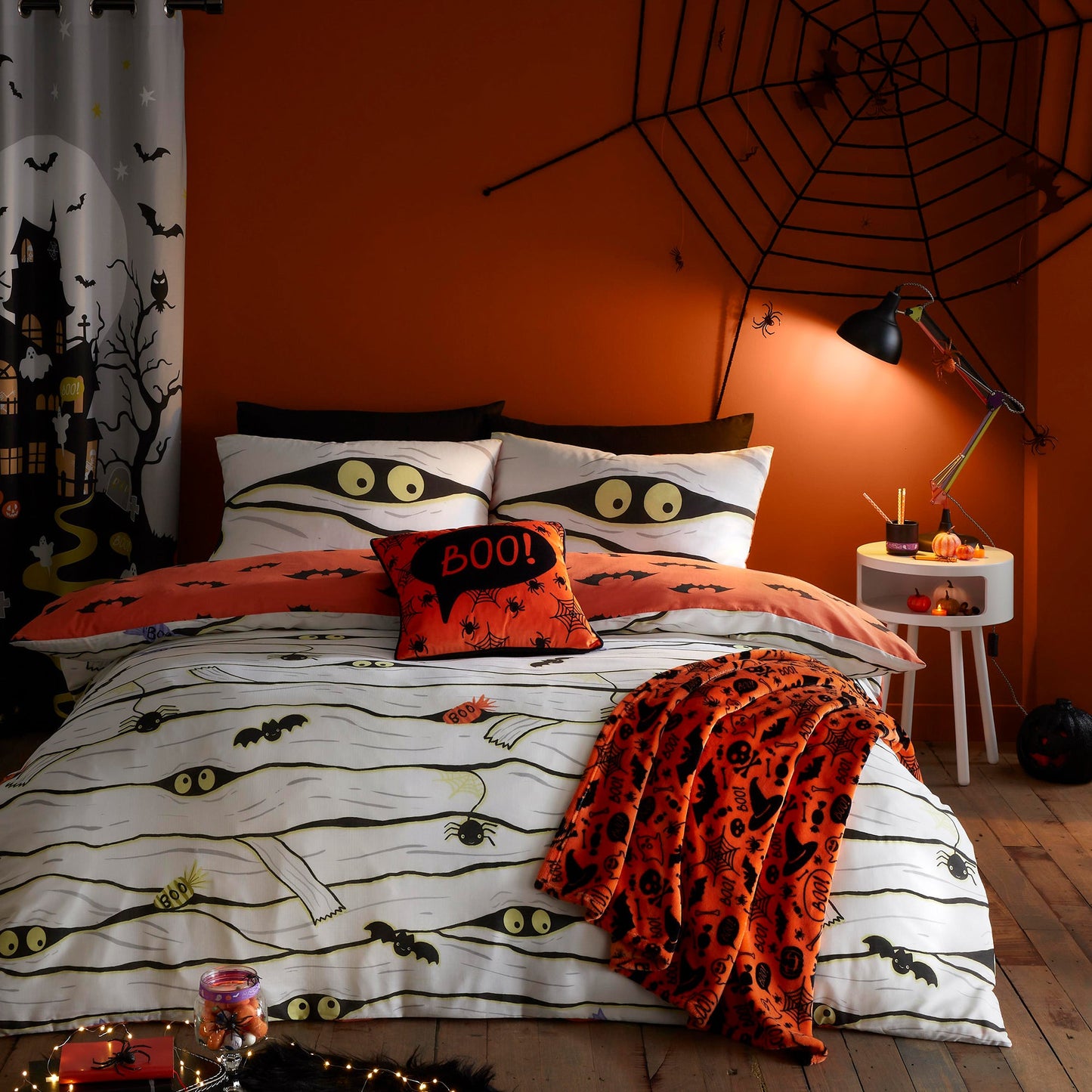 Mummy Duvet Cover Set by Bedlam in White - Duvet Cover Set - Bedlam