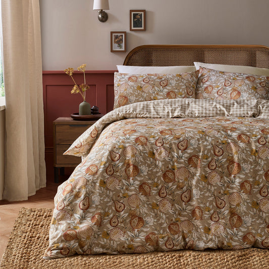 Orchard Pears Duvet Cover Set in Natural - Duvet Cover Set - D & D