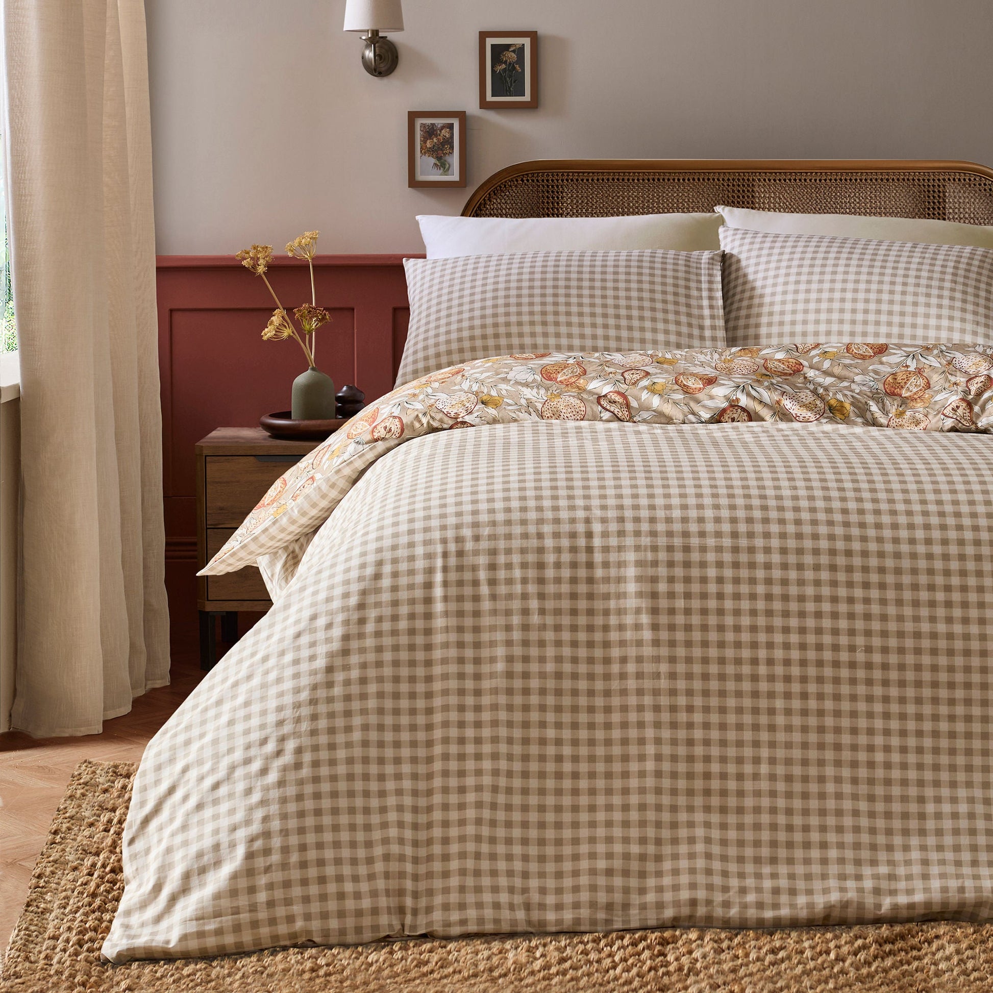 Orchard Pears Duvet Cover Set in Natural - Duvet Cover Set - D & D