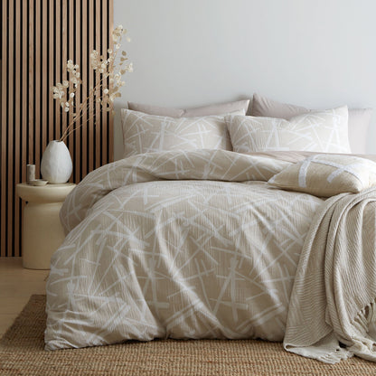 Otto Duvet Cover Set by Appletree Loft in Natural - Duvet Cover Set - Appletree Loft