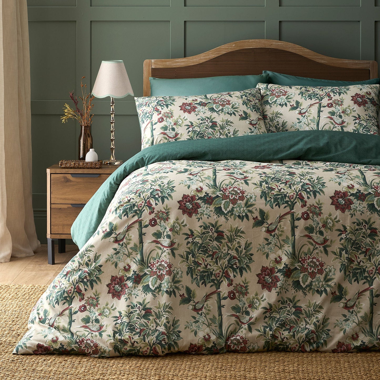 Otillie Tapestry Duvet Cover Set in Natural - Duvet Cover Set - D & D