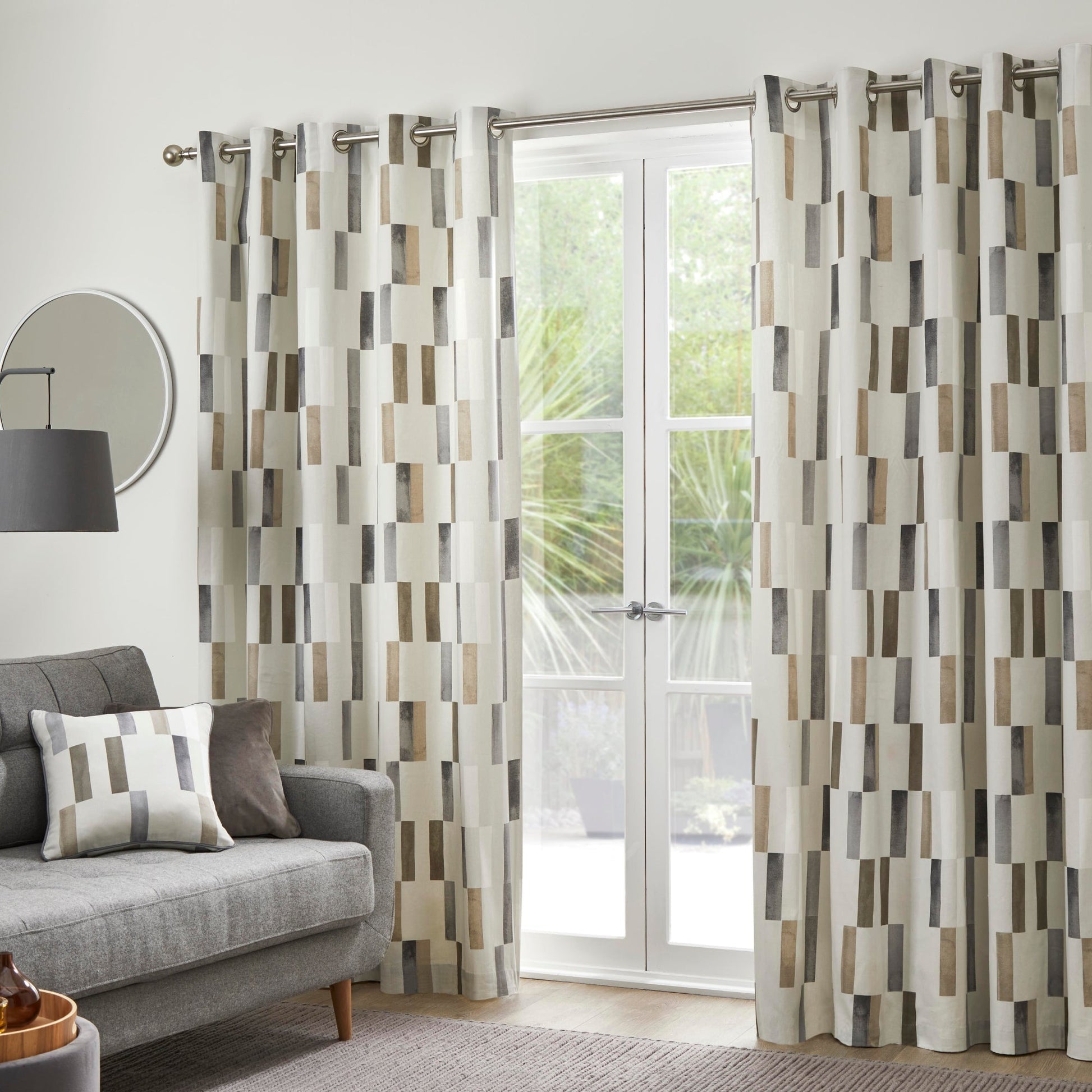 Oakland Filled Cushion by Fusion in Natural 43 x 43cm - Filled Cushion - Fusion