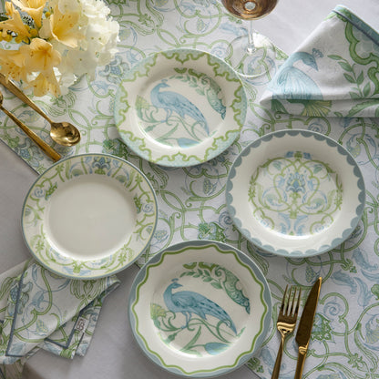 Palm Court Napkins 4 Pack in Green - Napkin (4 Pack) - Laurence Llewelyn-Bowen