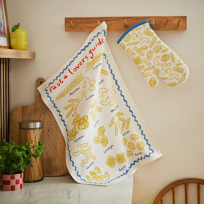 Pasta Lovers Club Gauntlet Oven Glove in Yellow