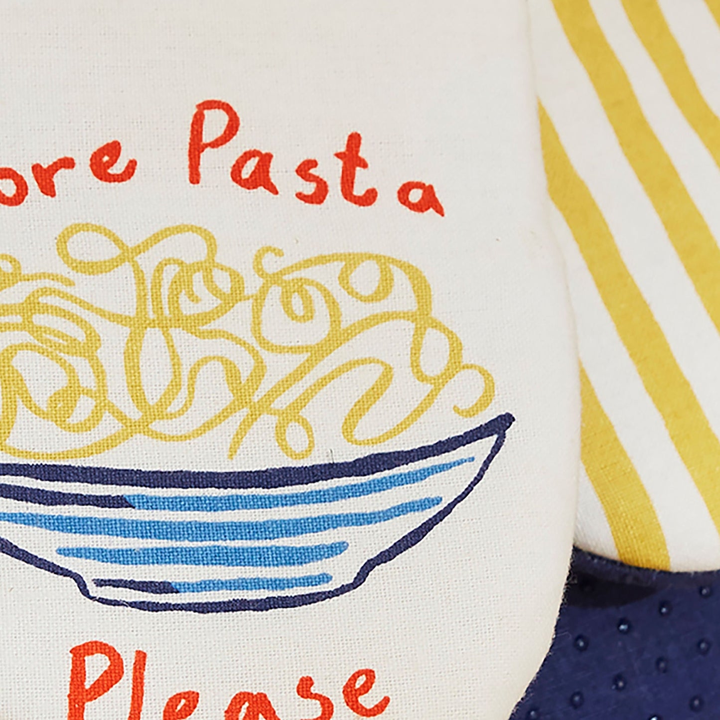 Pasta Lovers Club Microwave Mitts Pair in Yellow