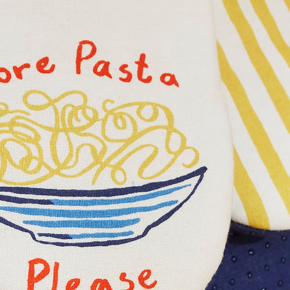 Pasta Lovers Club Microwave Mitts Pair in Yellow