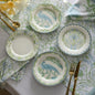 Palm Court Porcelain Side Plates 4 Pack in Multicolour - Side Plate (4 Pack) - Laurence Llewelyn-Bowen