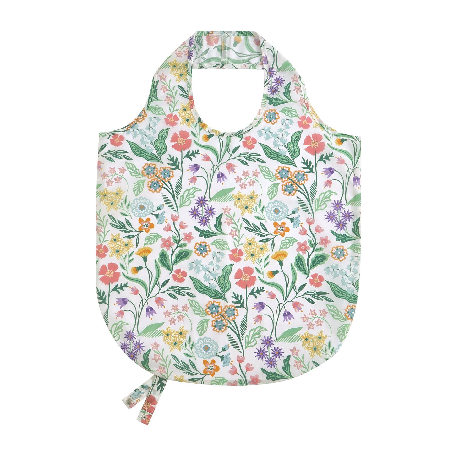 Petals & Prose Foldable Tote Bag Medium in Pink