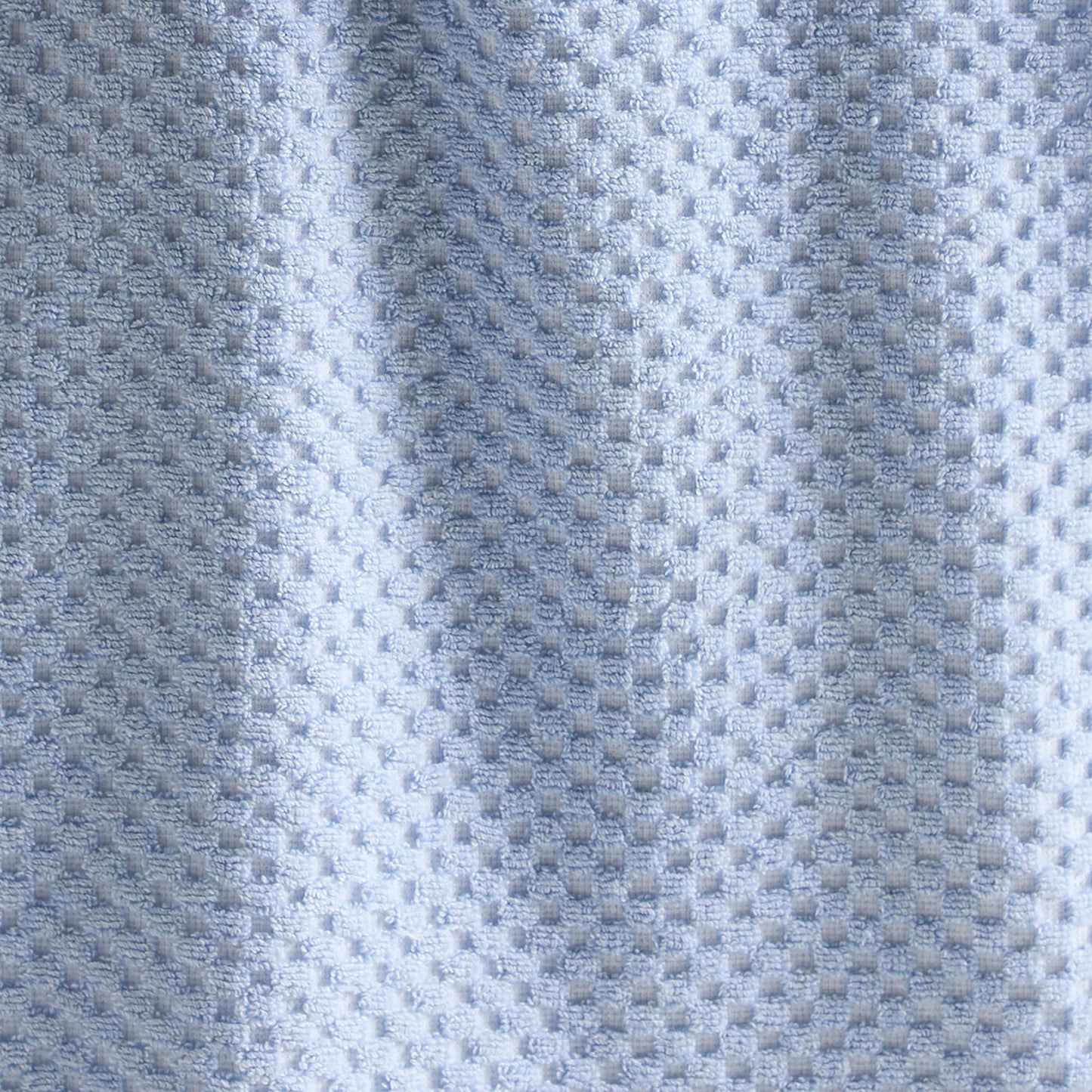 Popcorn Check Towels in Blue