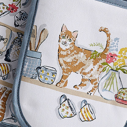Ulster Weavers Pantry Cats Double Oven Glove One Size in Multi - Double Oven Glove - Ulster Weavers