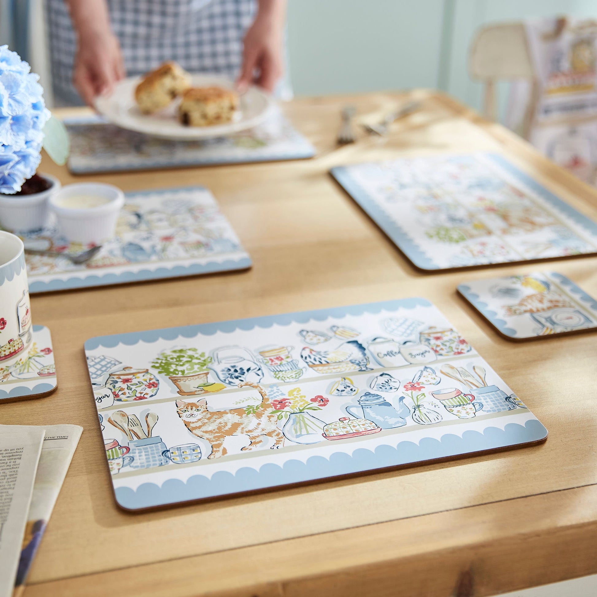 Ulster Weavers Pantry Cats Placemat - 4 Pack One Size in Multi - Placemat - Ulster Weavers