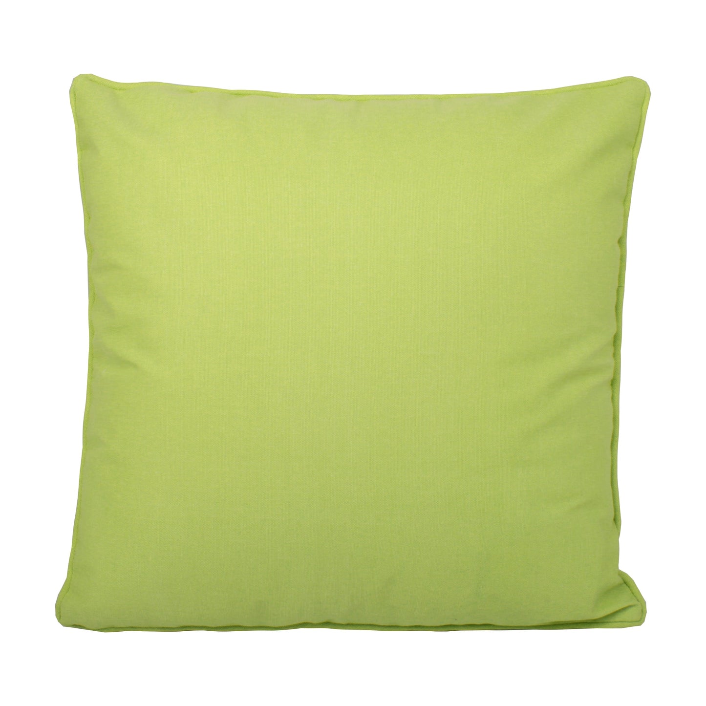 Plain Dye Filled Cushion by Fusion in Lime 43 x 43cm - Filled Cushion - Fusion