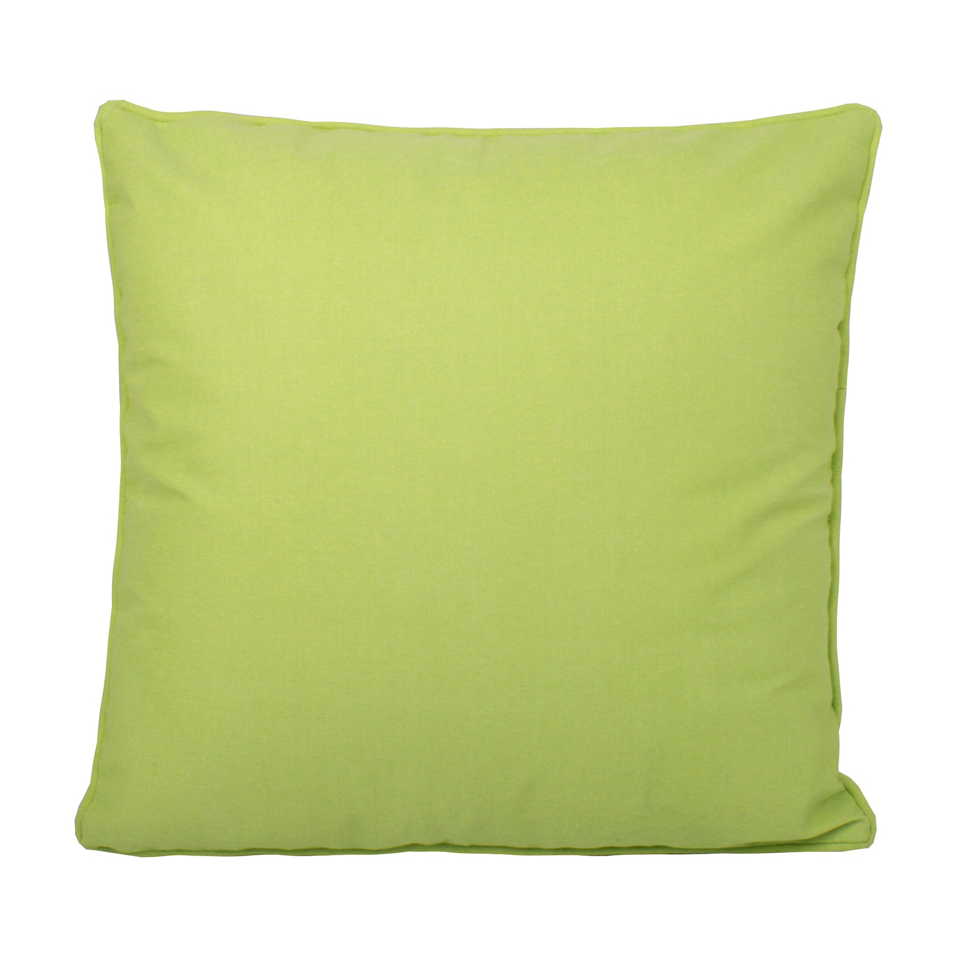Plain Dye Filled Cushion by Fusion in Lime 43 x 43cm - Filled Cushion - Fusion