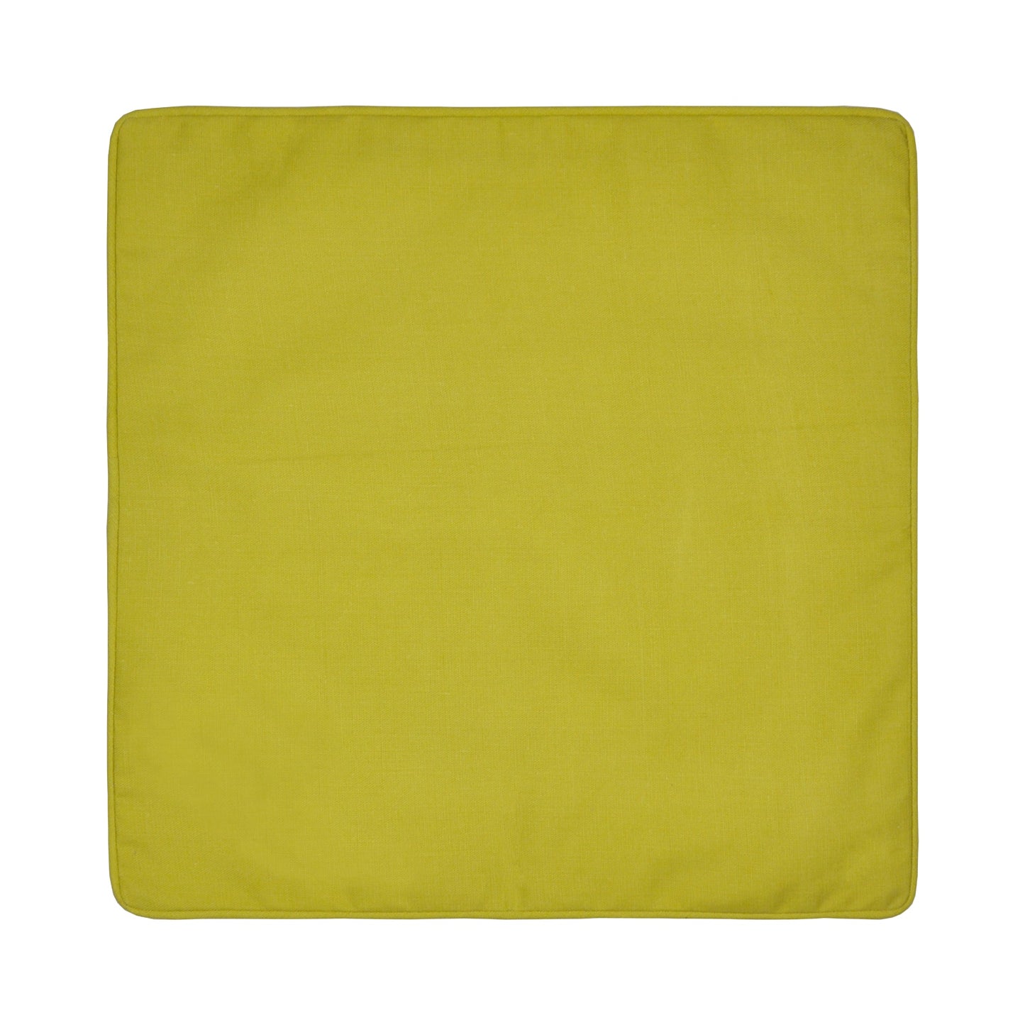 Plain Dye Filled Cushion by Fusion in Ochre 43 x 43cm - Filled Cushion - Fusion